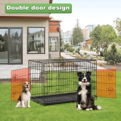 48 inch Foldable Metal Dog Crate