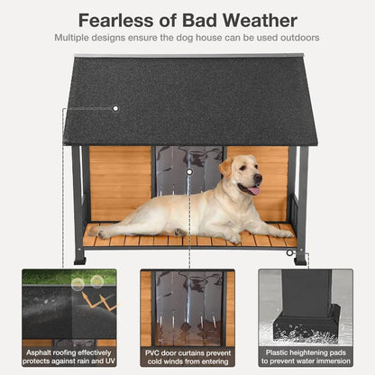 Outdoor Weatherproof Wooden Dog House