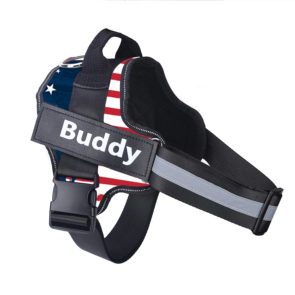 Personalized Dog Reflective Harness