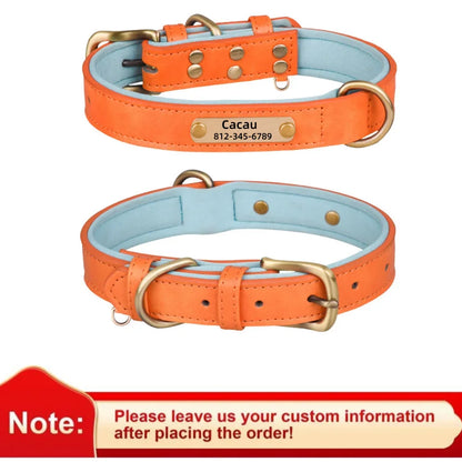 Personalized Leather Custom Dog Collar