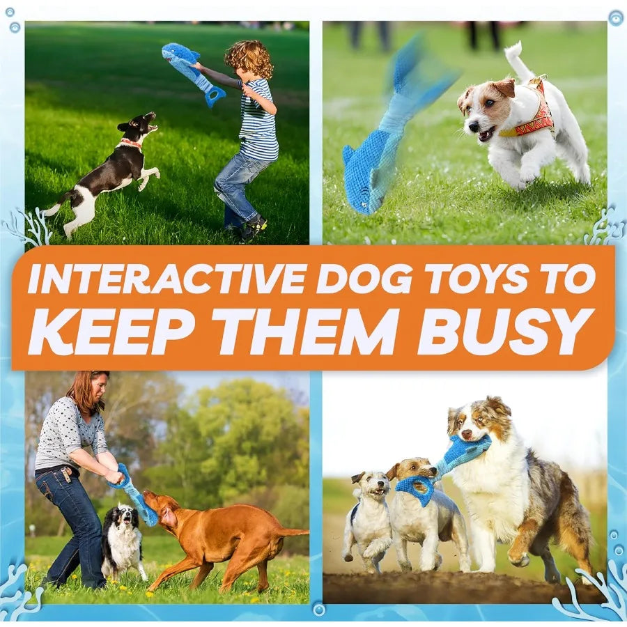 Squeaky Plush Toy for Large Dogs Aggressive Chewers