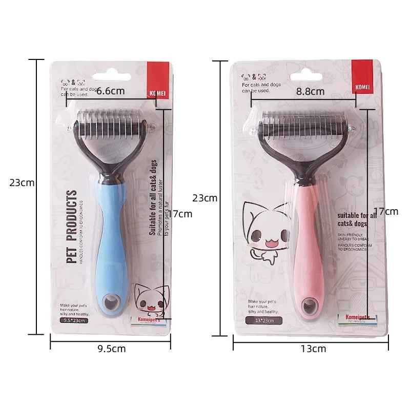 Grooming, Knot Cutter and Shedding Double Sided Hair Removal Brush/Comb