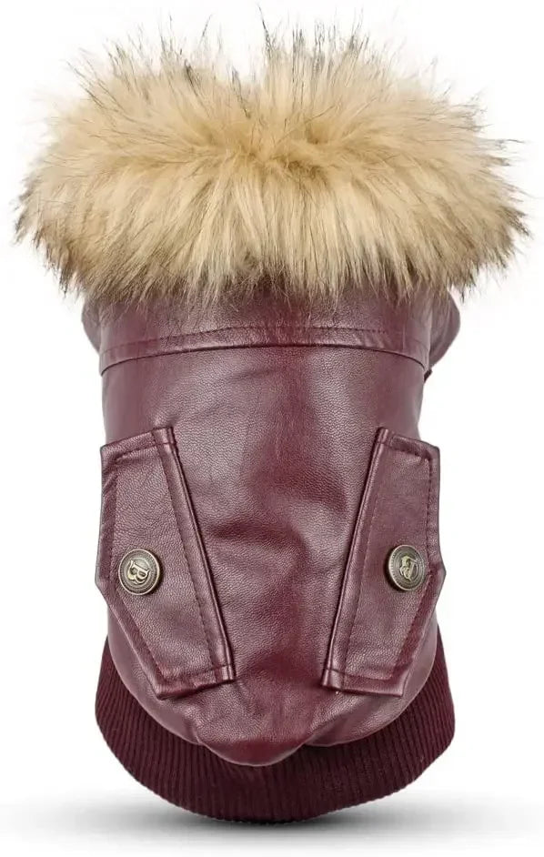 Stylish Leather Winter Jacket