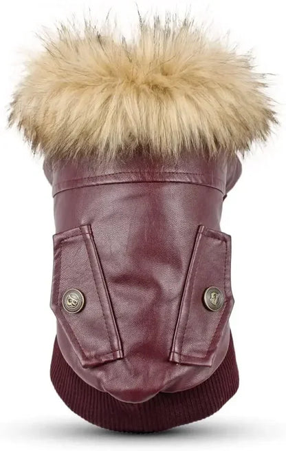 Stylish Leather Winter Jacket