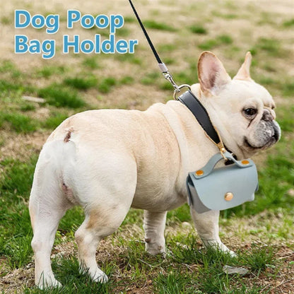 Leather Pet Poop Bag Holder