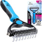 Dual-Sided Extra-Wide De-shedding Brush