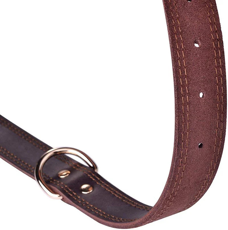 Genuine Vintage Leather Dog Collar