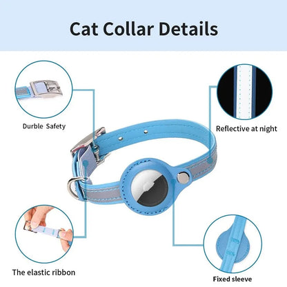 Leather Pet Collars For Apple Air-Tag