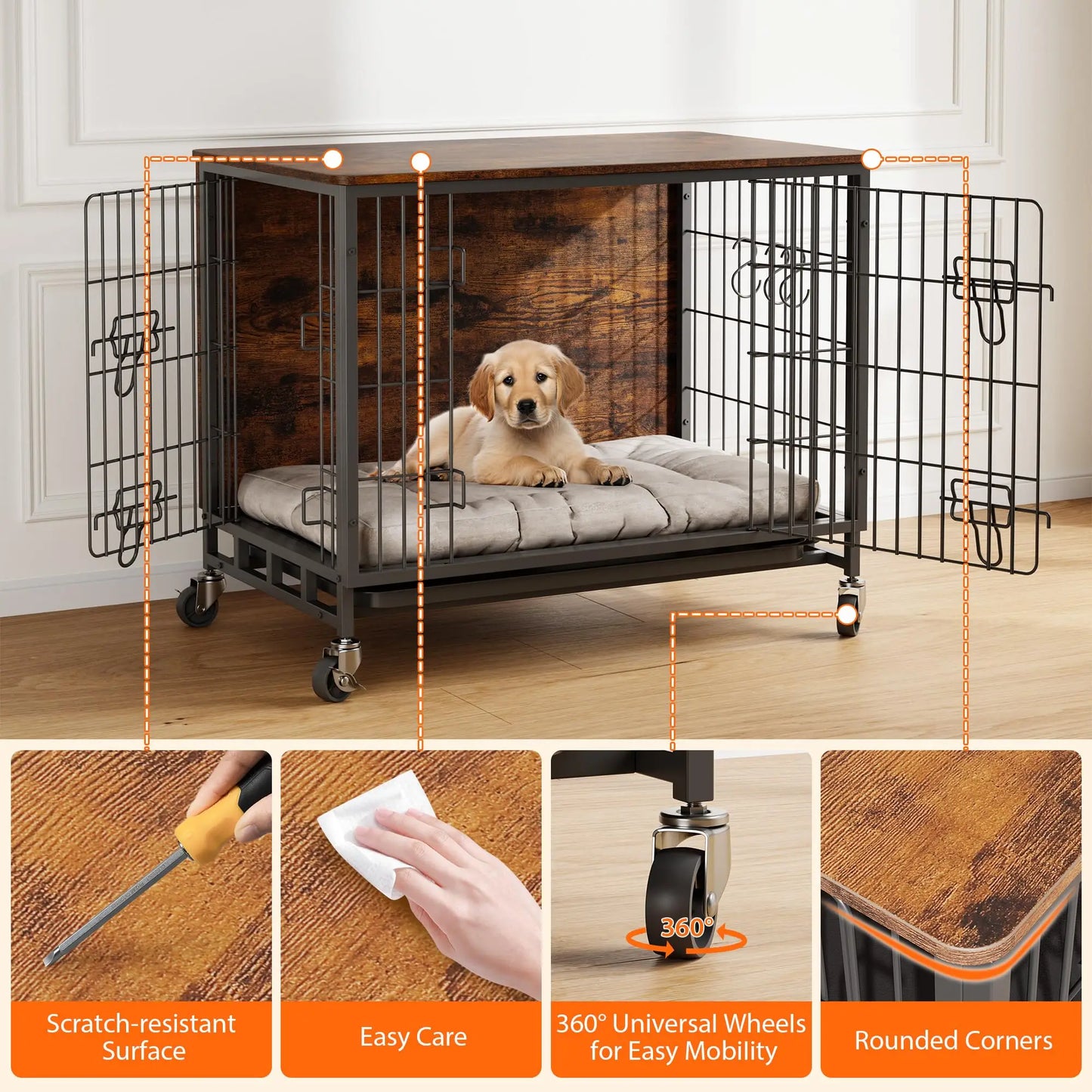 Heavy Duty Metal Dog Crate