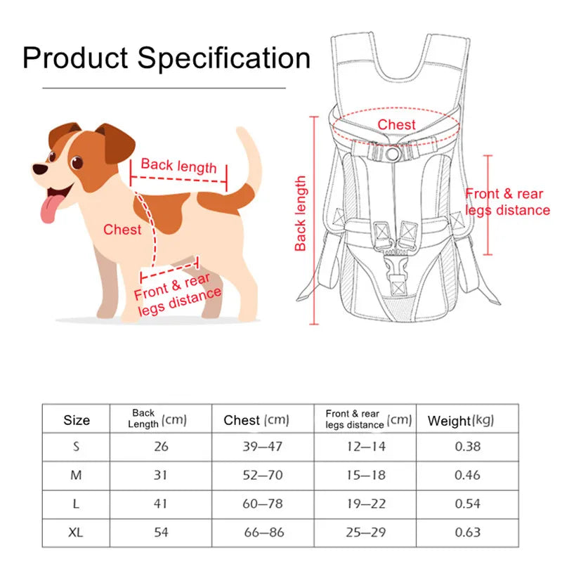 Front Travel Dog Bag For Carrying Animals