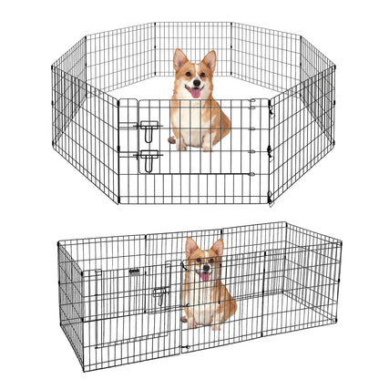 Foldable Metal Dog Playpen for Indoor/Outdoor