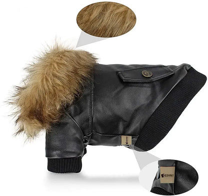 Stylish Leather Winter Jacket