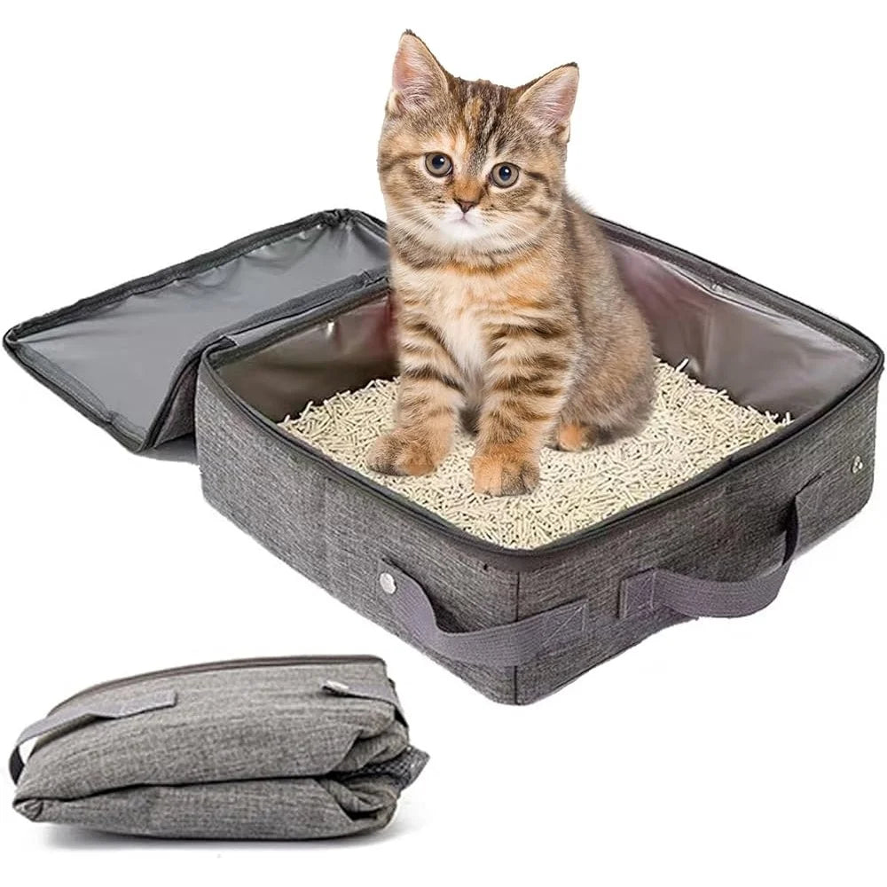 Lightweight Travel Litter Box for Cats