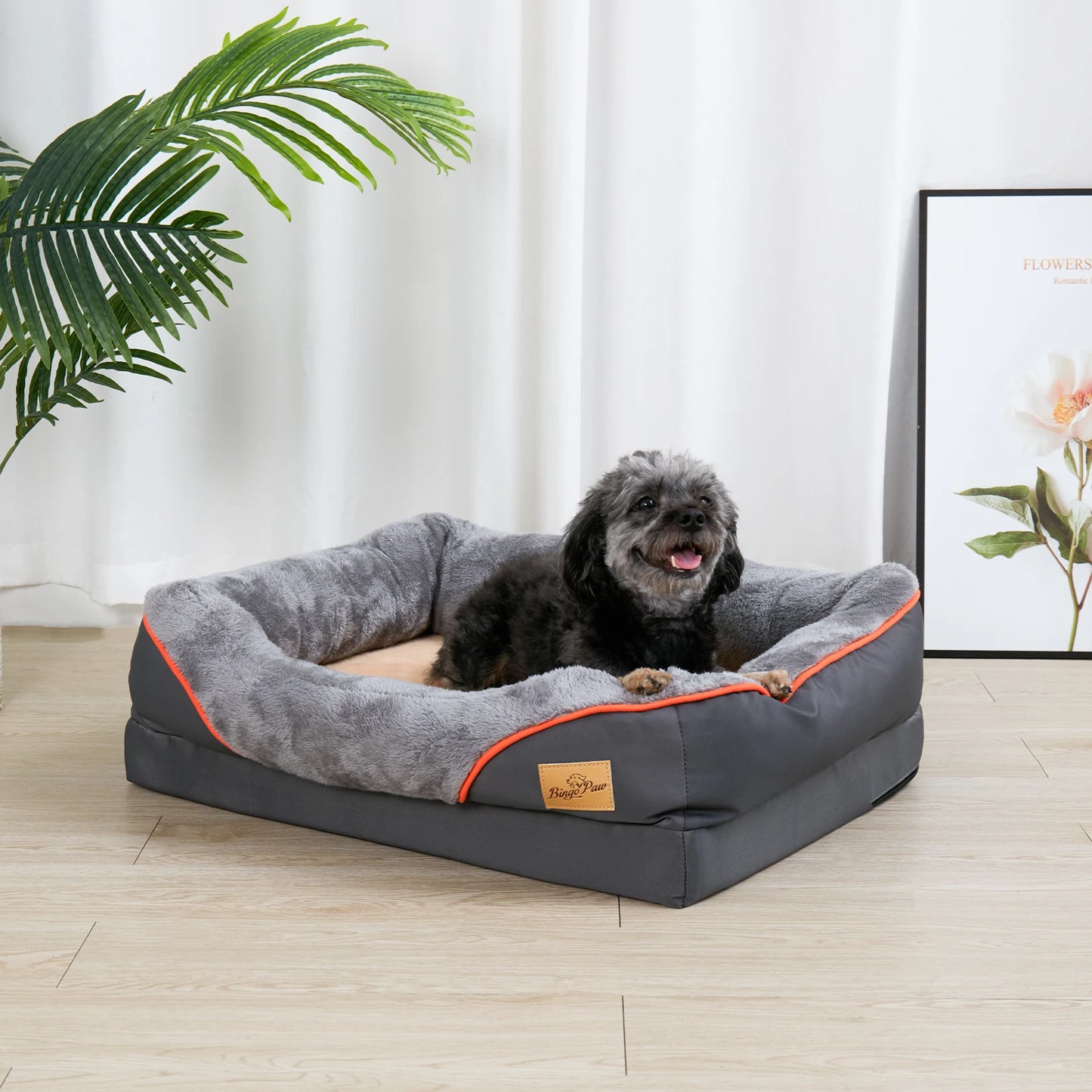 L  XL 2XL 3XL Super Soft Orthopedic Foam Pet Bed