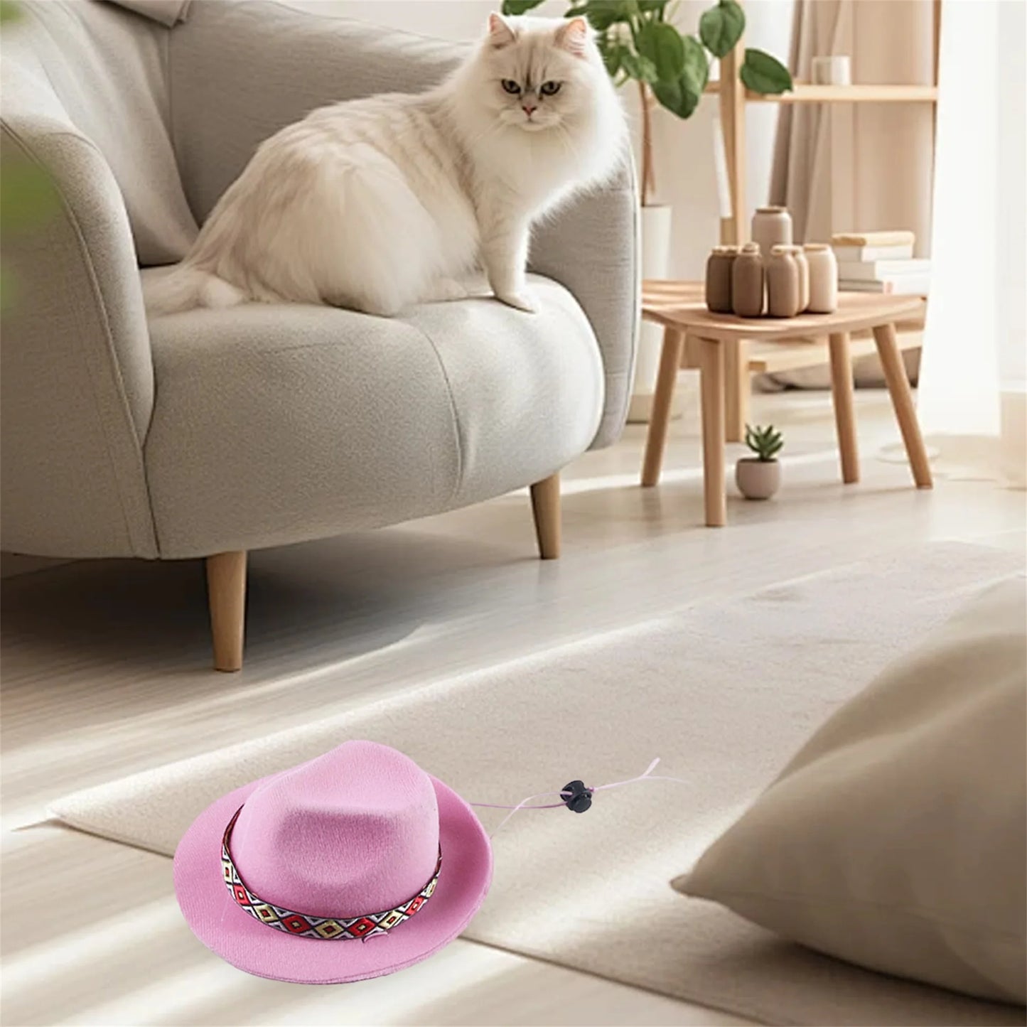 Retro Pet Cowboy Hat with Bandana