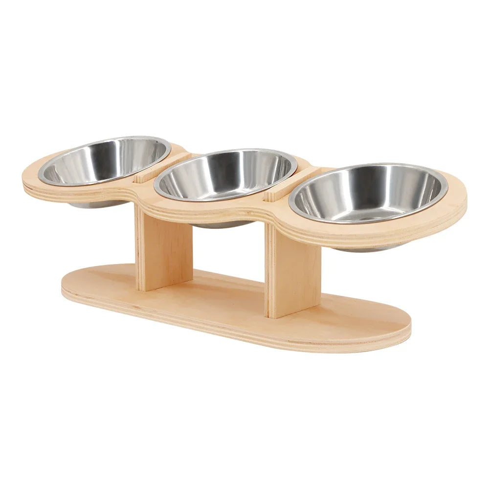Raised Food Bowl with 15-Degree Tilt