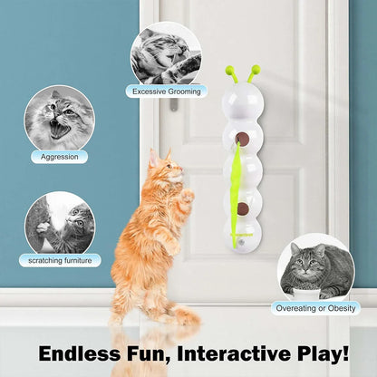 Motion Activated Caterpillar Teasing Cat Toy