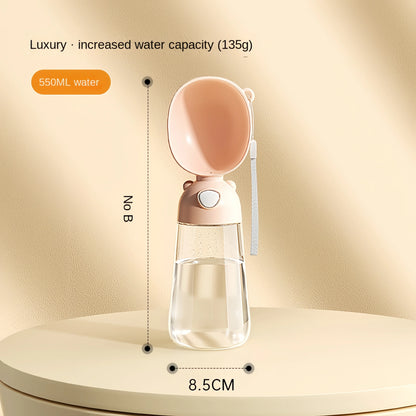 Travel Pet Water Cup and Bottle With Food Dispenser