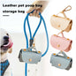 Leather Pet Poop Bag Holder