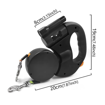 Double Head Automatic Dog Leash