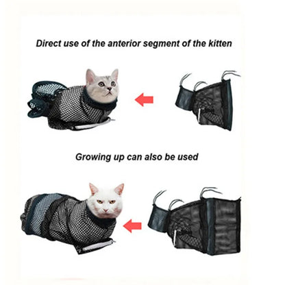 Cat Bathing Grooming Shower Bag
