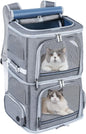 Double Pet Backpack/Carrier for Two Cats or Medium Dogs