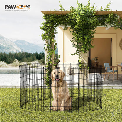 Foldable Metal Dog Playpen for Indoor/Outdoor