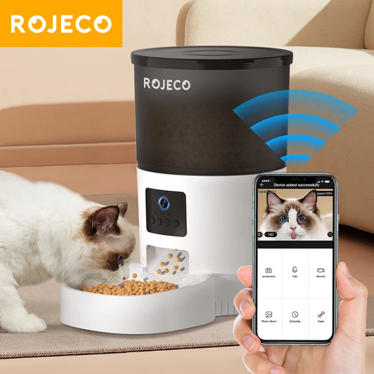 Automatic Cat Feeder with Camera and Voice Recorder