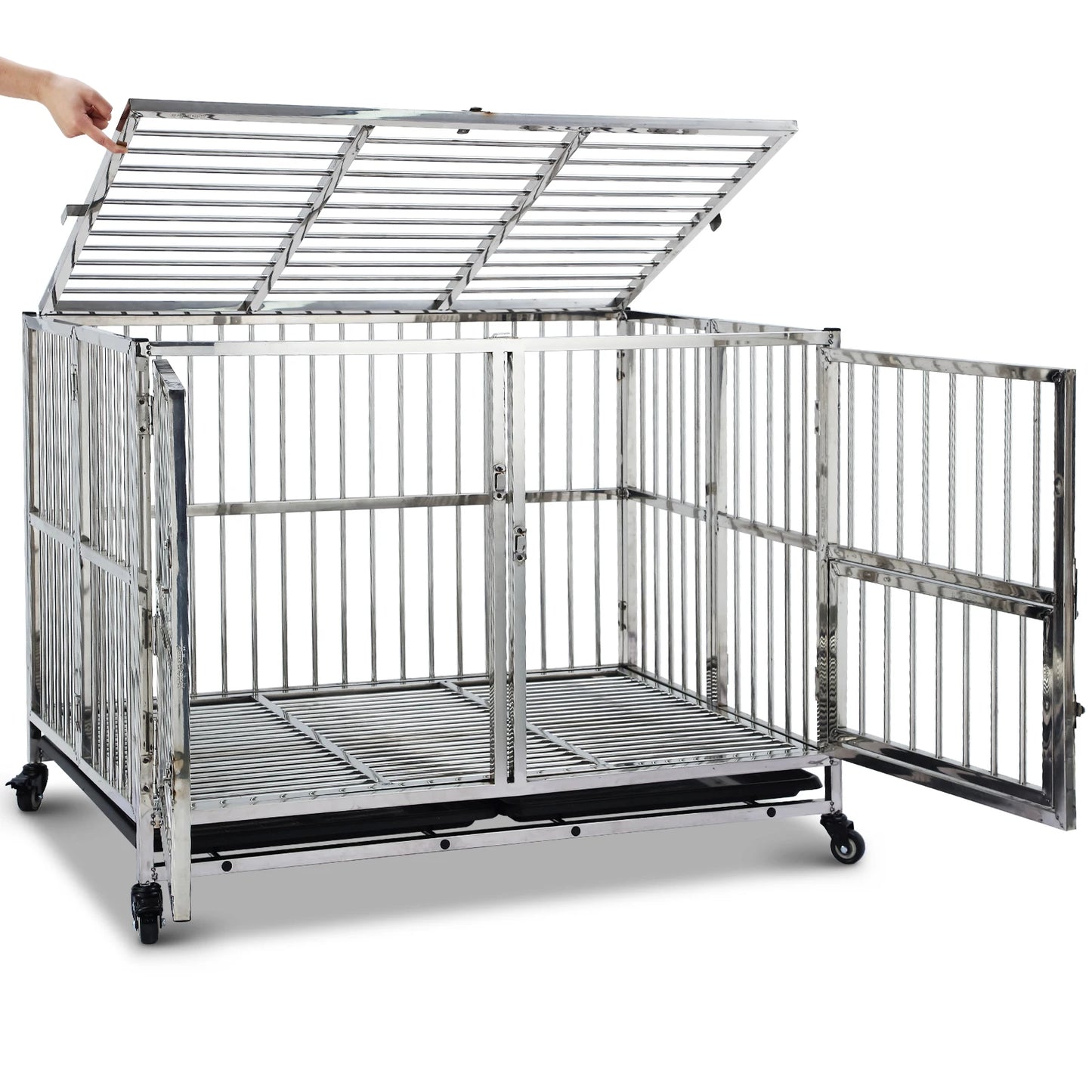 48" Dog Crate Cage Kennel