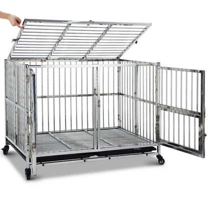 48" Dog Crate Cage Kennel