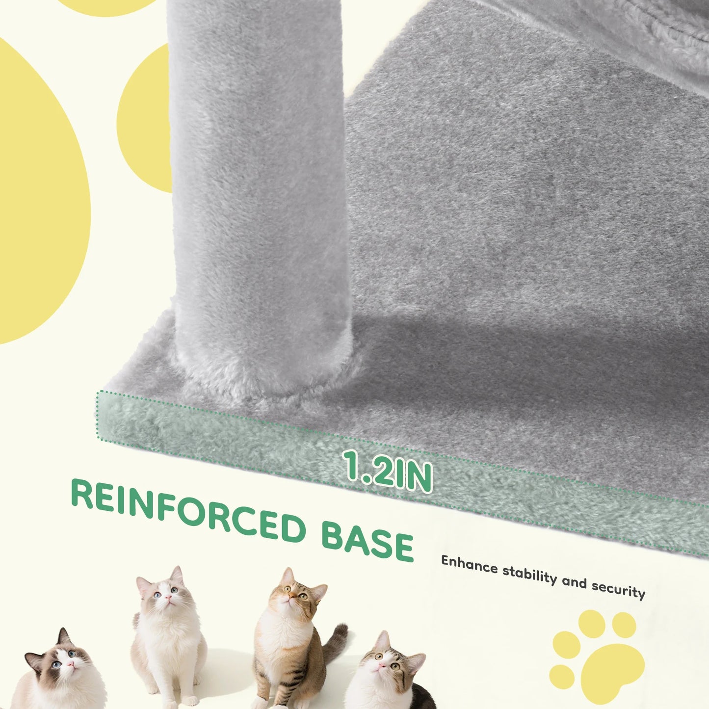 44in Tall Multi-Cat Climbing Cat Tree