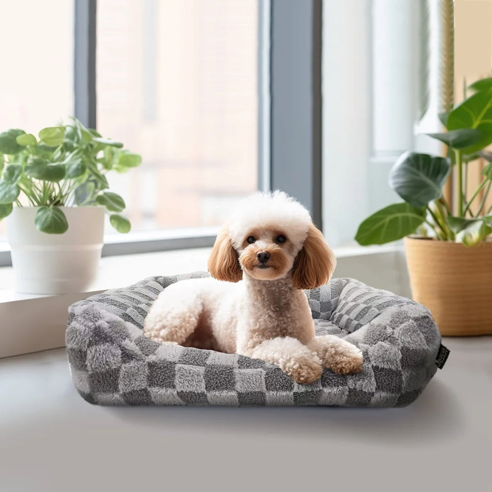 Ultra-Soft Elegant Jacquard Pet Bed
