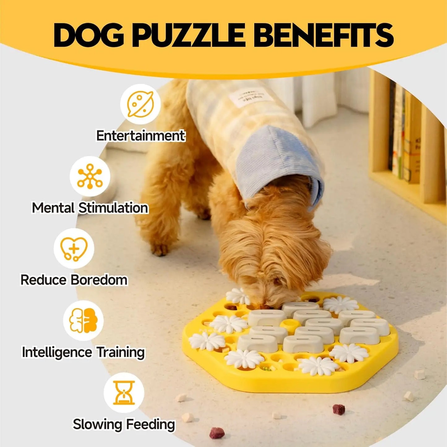 Puzzle Toy to Stimulate Slow Feeding