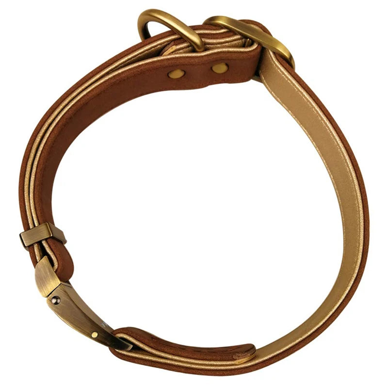 Genuine Crafted Leather Dog Collar