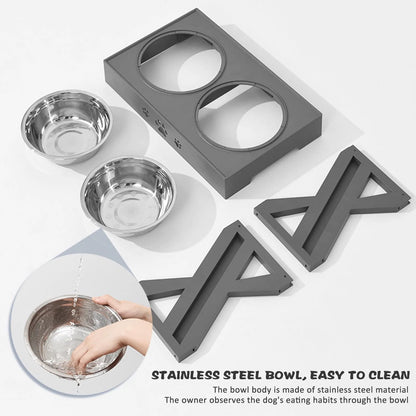 Elevated Stainless Steel Dog Bowl