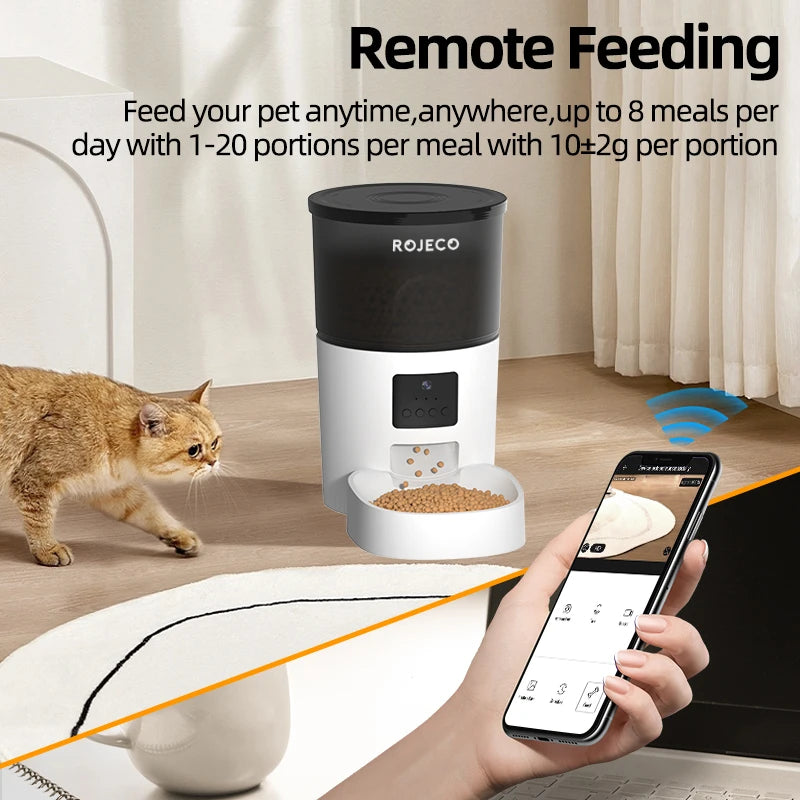 Automatic Cat Feeder with Camera and Voice Recorder