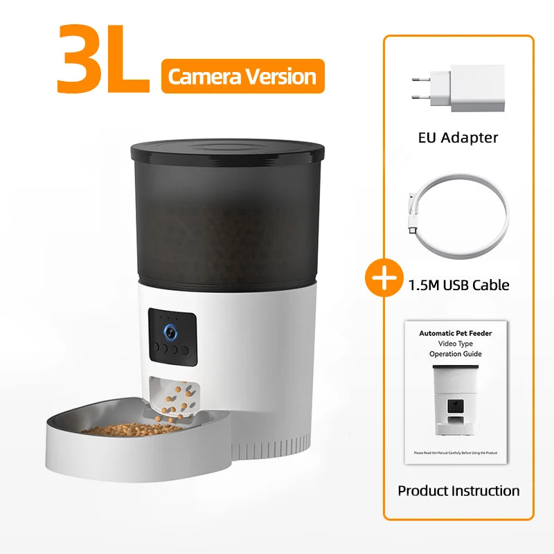 Automatic Cat Feeder with Camera and Voice Recorder