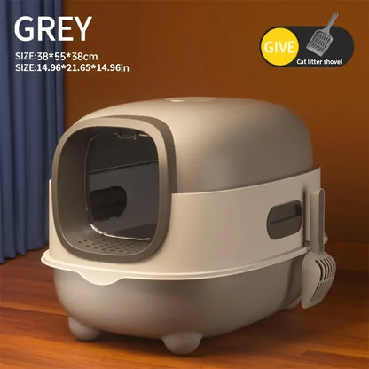 Spacious Litter Box with Top-Entry Design