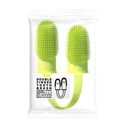 Double Finger Pet Toothbrush