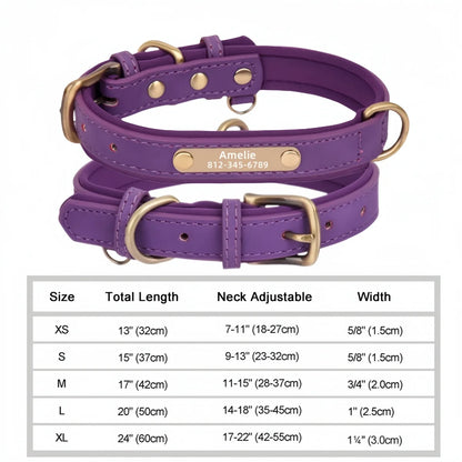 Personalized Leather Custom Dog Collar