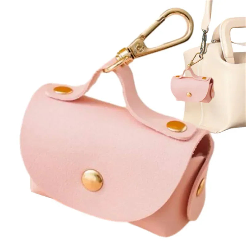 Leather Pet Poop Bag Holder