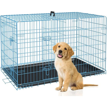48 inch Foldable Metal Dog Crate