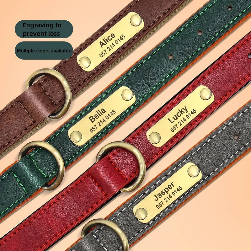 Personalized Leather Custom Dog Collar