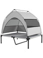 Elevated Dog Bed with Removable Canopy for Outside