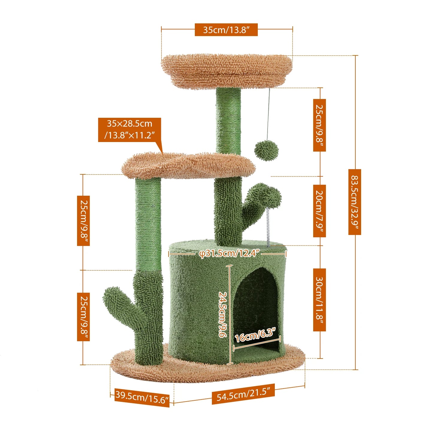 Multi-Level Tower Cat Tree House