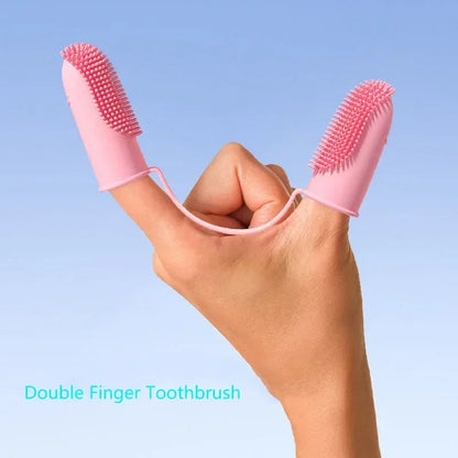 Double Finger Pet Toothbrush