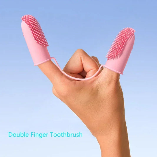 Double Finger Pet Toothbrush