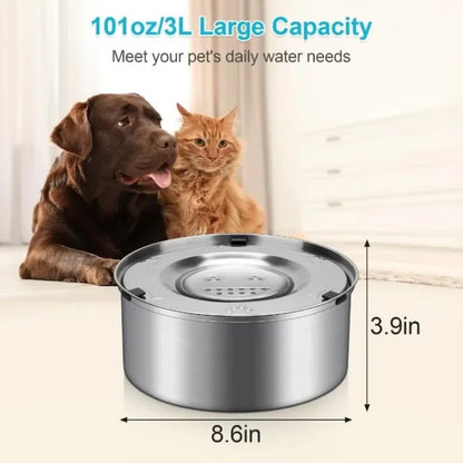 Stainless Steel Anti-Splash Dog Water Dispenser