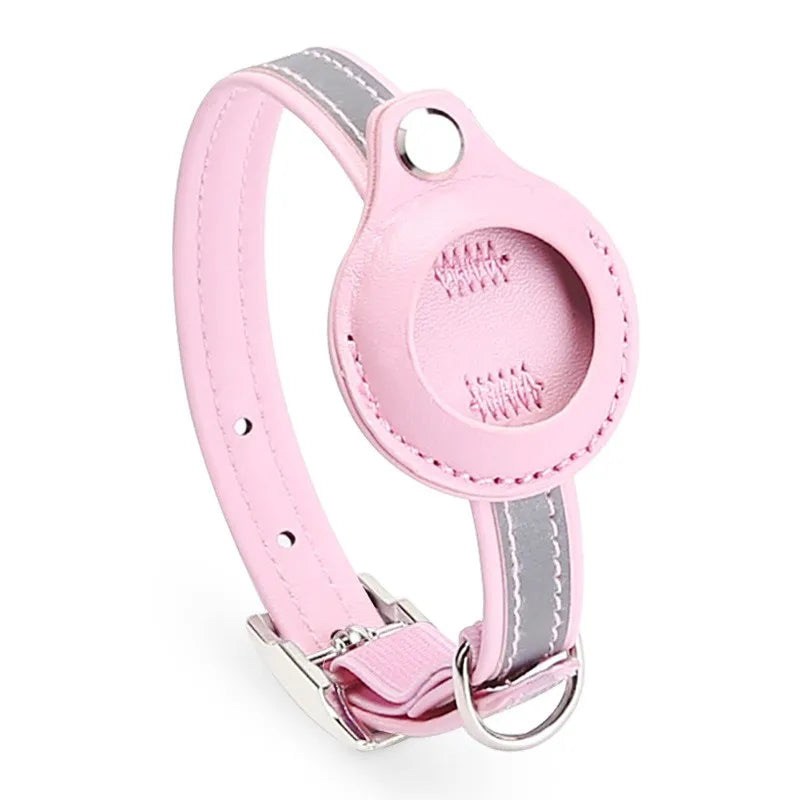 Leather Pet Collars For Apple Air-Tag