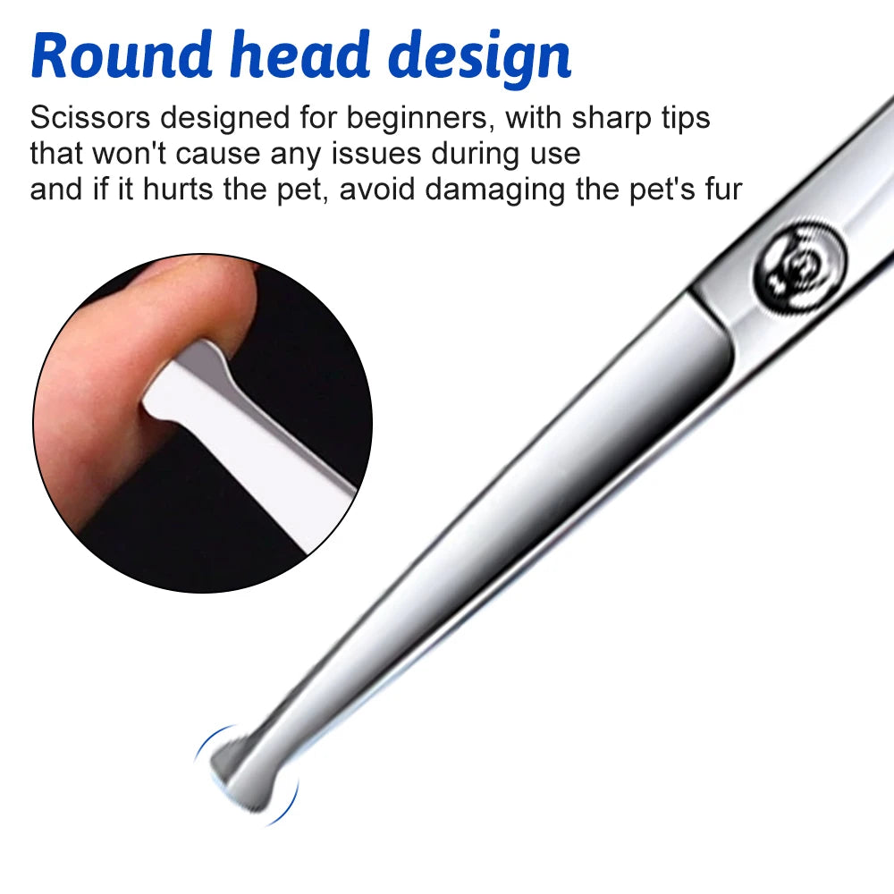 Professional 7 Inch Stainless Steel Pet Hair Shears